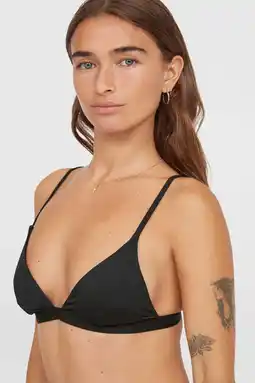 Wehkamp O'Neill voorgevormde bikinitop Seaside Tri zwart aanbieding