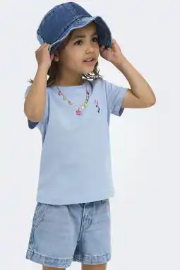 Wehkamp KIDS ONLY MINI T-shirt lichtblauw aanbieding