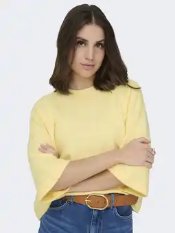 Wehkamp ONLY pullover fijn gebreid geel aanbieding