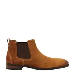 Wehkamp Van Lier Vienna suède chelsea boots cognac aanbieding