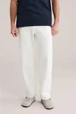 Wehkamp WE Fashion Blue Ridge relaxed jeans ecru aanbieding