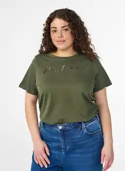Wehkamp Zizzi T-shirt donkergroen aanbieding