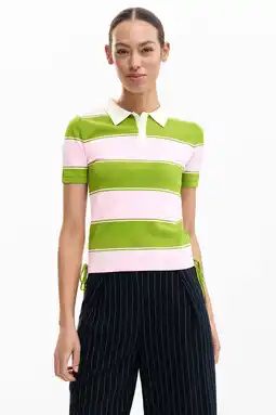 Wehkamp Desigual gestreepte T-shirt groen aanbieding