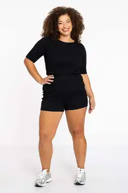 Wehkamp YOEK Lounge T-shirt zwart aanbieding