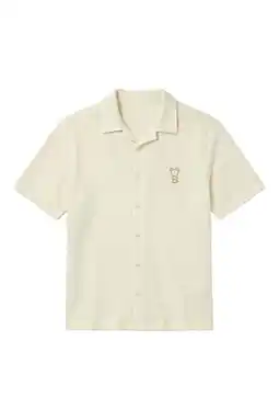 Wehkamp Baron Filou relaxed casual overhemd met textuur ecru aanbieding