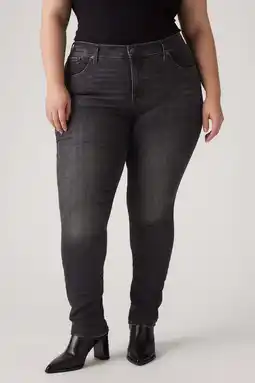 Wehkamp Levi's Plus skinny jeans black denim aanbieding