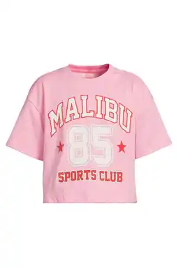 Wehkamp Orange Stars boxy fit T-shirt roze aanbieding