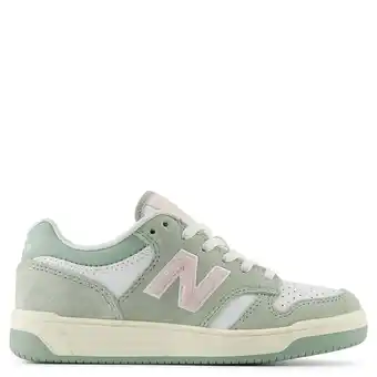 Wehkamp New Balance 480 suède sneakers mintgroen/wit aanbieding