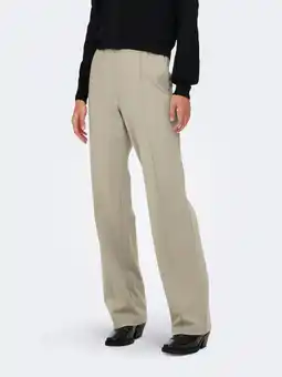 Wehkamp ONLY wide leg regularwaist palazzo broek beige aanbieding