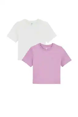 Wehkamp WE Fashion T-shirt - (set van 2) lila aanbieding