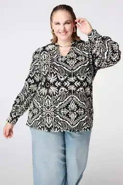 Wehkamp MS Mode blousetop zwart aanbieding
