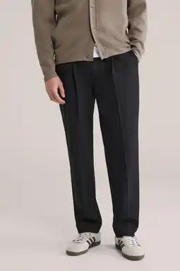 Wehkamp WE Fashion regular chino donkergrijs aanbieding