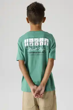 Wehkamp NAME IT KIDS T-shirt met backprint groen aanbieding