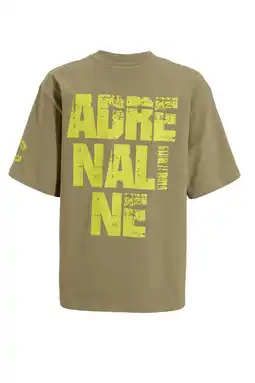 Wehkamp Coolcat oversized T-shirt met printopdruk Brad donkerzand aanbieding