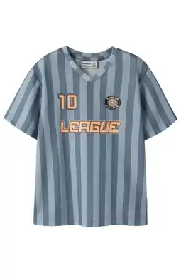 Wehkamp NAME IT KIDS gestreept T-shirt blauw aanbieding