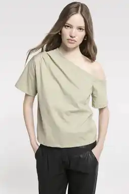 Wehkamp Homage to Denim top lichtgroen aanbieding