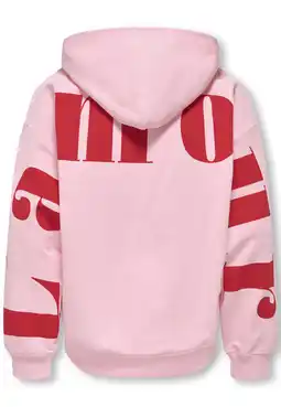 Wehkamp KIDS ONLY GIRL hoodie met backprint roze aanbieding