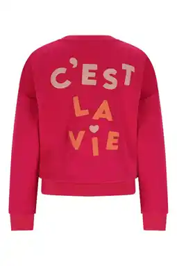 Wehkamp NONO sweater met backprint fuchsia aanbieding