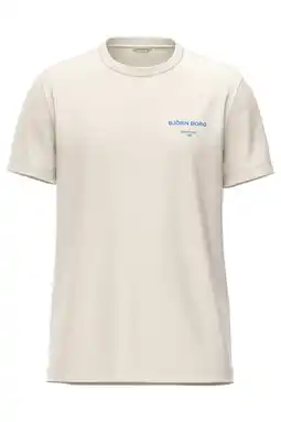 Wehkamp Björn Borg T-shirt BORG ESSENTIAL ecru aanbieding