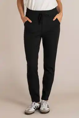 Wehkamp Ivy Beau casual broek travelstof zwart aanbieding