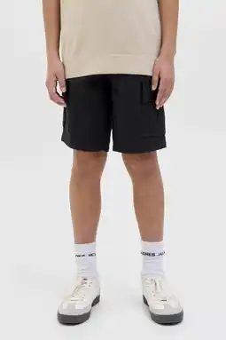 Wehkamp JACK & JONES JUNIOR loose cargo short zwart aanbieding