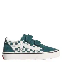 Wehkamp VANS Old Skool leren sneakers blauwgroen/ecru aanbieding