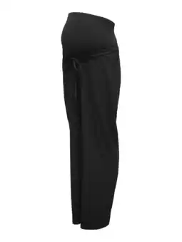 Wehkamp ONLY MATERNITY straight highwaist zwangerschaps casual broek zwart aanbieding