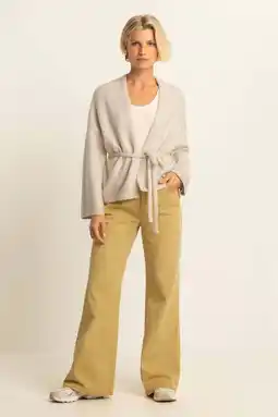 Wehkamp Expresso highwaist wide leg jeans geel aanbieding