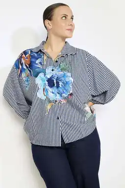 Wehkamp LOLALIZA gestreepte blouse donkerblauw aanbieding