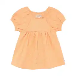 Wehkamp Noppies baby korte jurk broderie oranje aanbieding