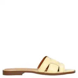 Wehkamp Manfield lak slippers geel aanbieding