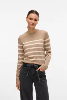 Wehkamp VERO MODA gestreepte trui gebreid aanbieding
