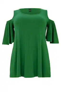 Wehkamp YOEK a-lijn tuniek Plus Size - groen aanbieding