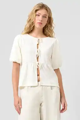 Wehkamp QS blousetop ecru aanbieding