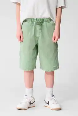 Wehkamp Shoeby denim short lichtgroen aanbieding