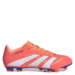Wehkamp adidas Performance Predator Club FG/MG Senior voetbalschoenen koraalrood/wit/kobaltblauw aanbieding
