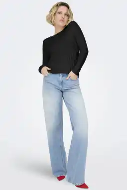 Wehkamp ONLY pullover gebreid zwart aanbieding