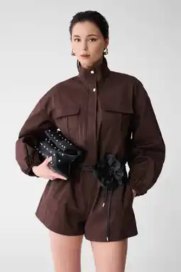 Wehkamp Shoeby Studio playsuit donkerbruin aanbieding