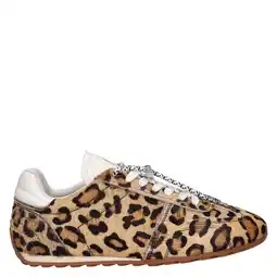 Wehkamp Cruyff sneakers met ponyhair en panterprint beige/zwart aanbieding