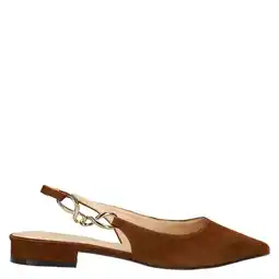 Wehkamp Manfield suède slingback loafers bruin aanbieding