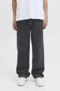 Wehkamp JACK & JONES JUNIOR carpenter loose jeans black denim aanbieding