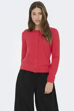 Wehkamp ONLY vest rood gebreid aanbieding