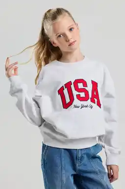Wehkamp America Today sweater grijs aanbieding