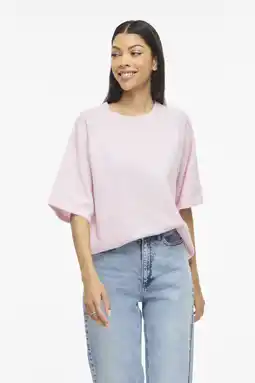Wehkamp VILA top lichtroze gebreid aanbieding