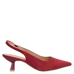 Wehkamp Manfield suède slingback pumps donkerrood aanbieding