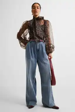 Wehkamp Ruby tailored wide leg jeans blauw aanbieding