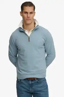 Wehkamp Superdry sweater blauw aanbieding