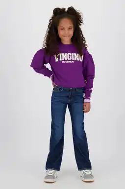 Wehkamp Vingino flared flared jeans dark blue denim aanbieding
