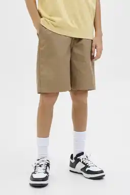 Wehkamp JACK & JONES JUNIOR loose casual short lichtbruin aanbieding
