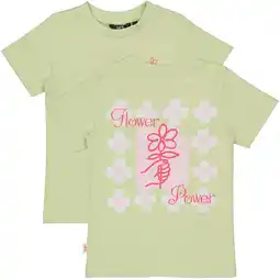 Wehkamp QPI T-shirt met backprint groen aanbieding